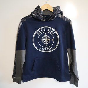 Sports East Side Lacrosse Blue Camo Hoodies Sweater YXL
